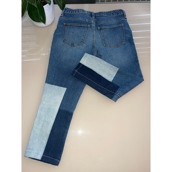 Universal Threads Patchwork Blue Jeans, size 0 25R - Picture 1 of 10